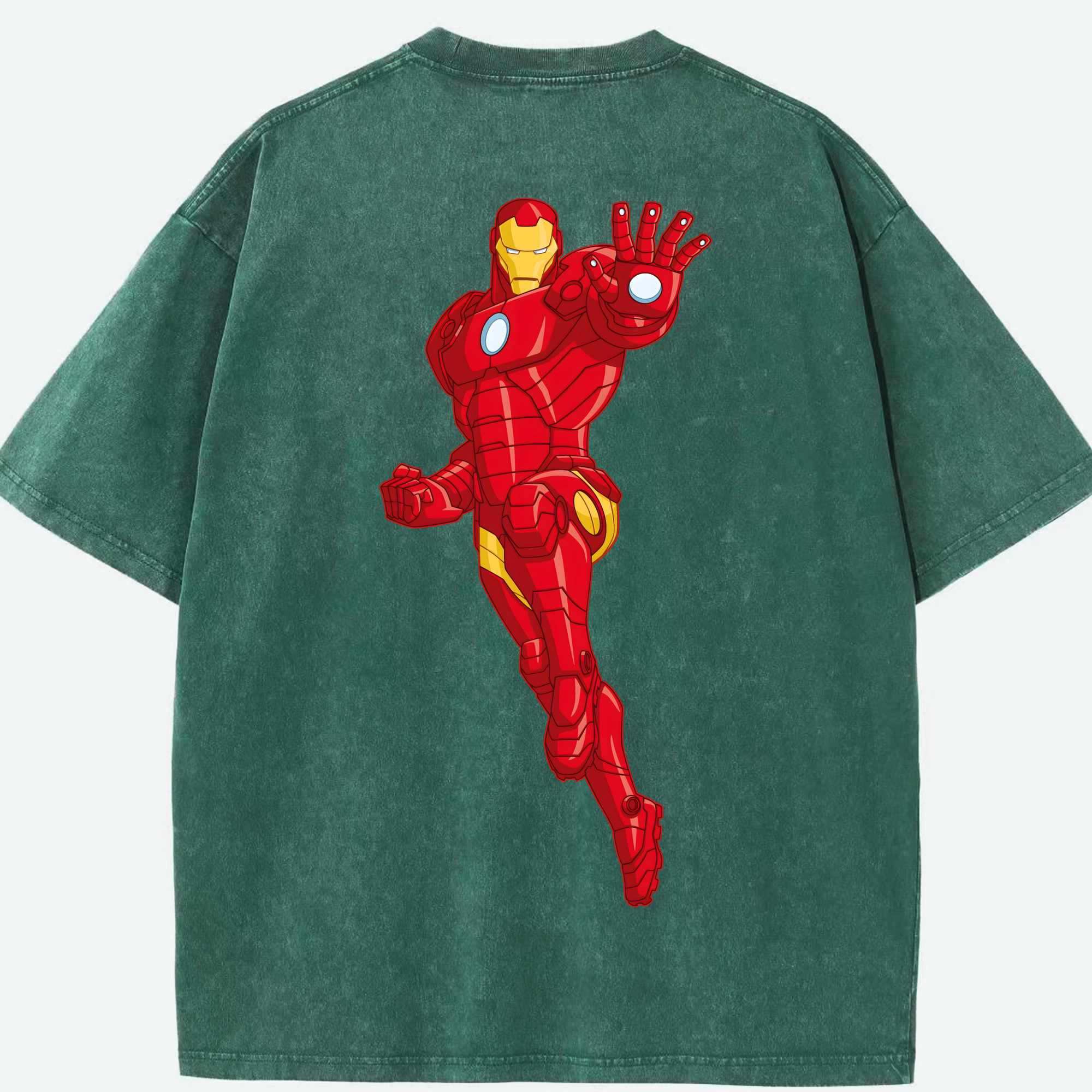 （画像用） アベンジャーズ The Avengers 綿100% ヴィンテージ風 半袖Tシャツ（背面プリント）